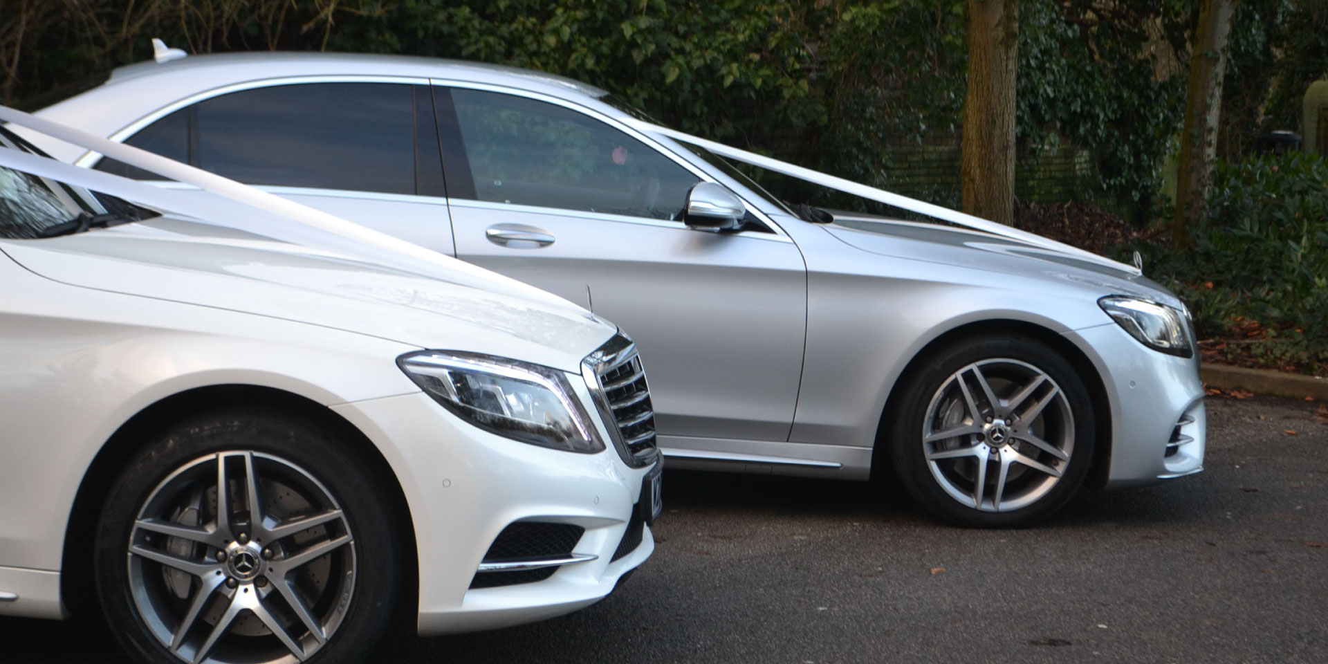 Latest Mercedes<br>Wedding Cars available